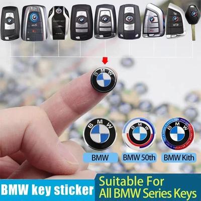 2025 For M X3 X5 X6  11/14mm Aluminum Car Remote Key Sticker Emblem Accessories For BMW 50th Kith F30 F10 E90 E34 E53 E61 E6