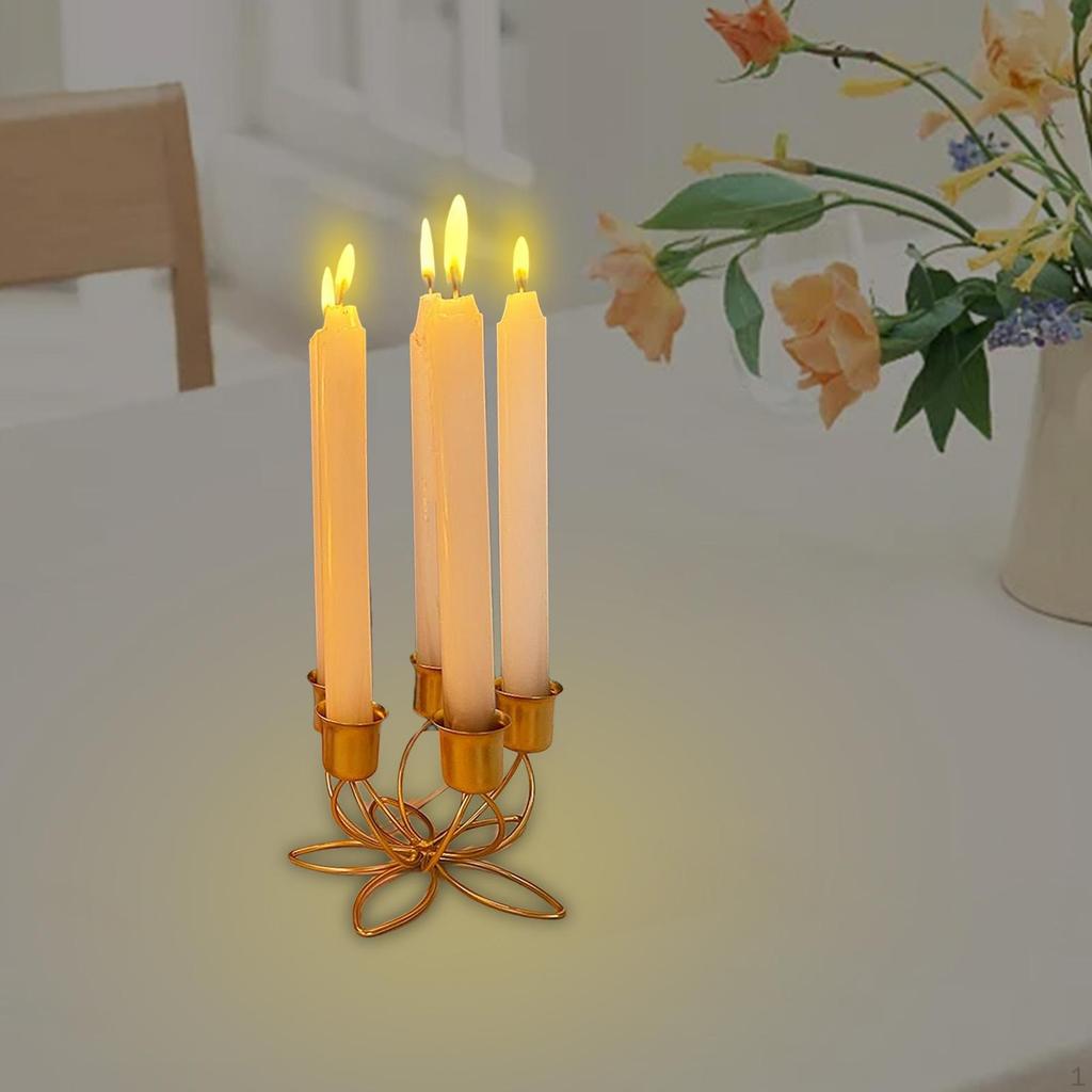 Holder Ornaments Candlestick for Wedding Tea Parties Dining