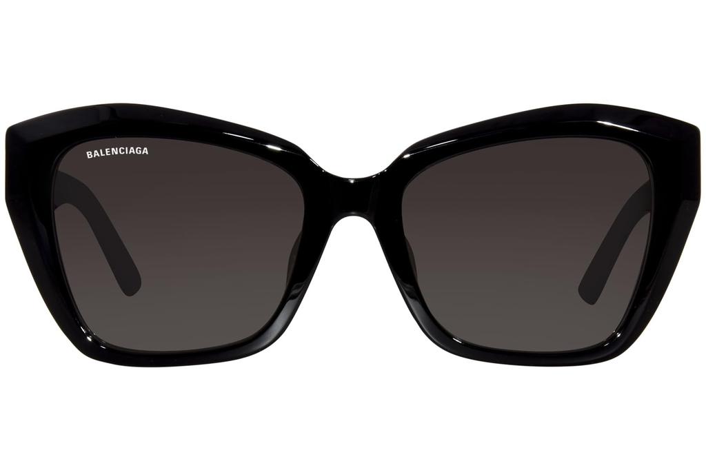 Balenciaga Asian BB0273SA Women's Sunglasses, Fit, 001, Black/Gray