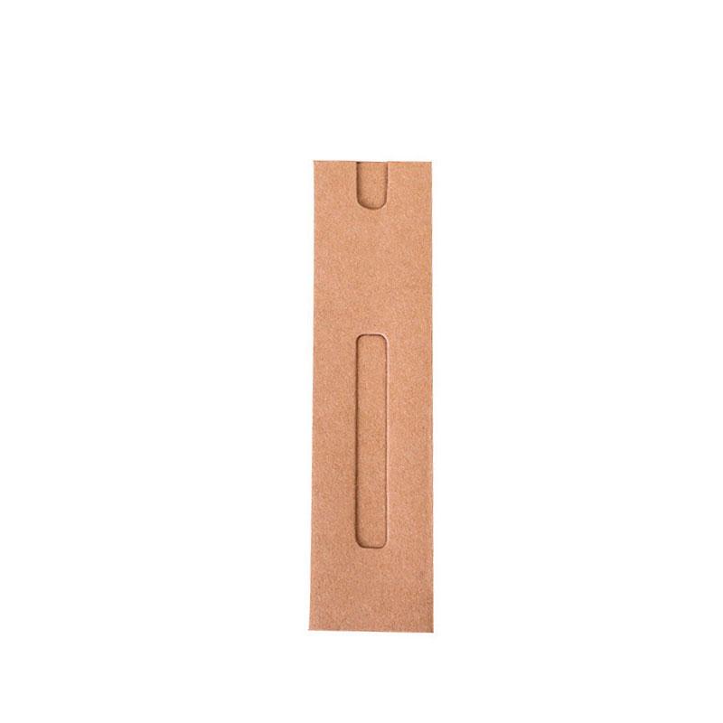 100Pcs Pen Box Single Gift Packaging Paper Sleeve Case Holder Pouch Ballpoint Kraft Wrapping Sleeves Protector Cover Protective