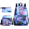 Three-piece Backpack Versatile High School Travel Bag