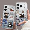 Full Coverage Camera Key Puppy Compatible with Apple 17 Phone Case iPhone 13 Pro Max Transparent 16 Lens Film 15 Set