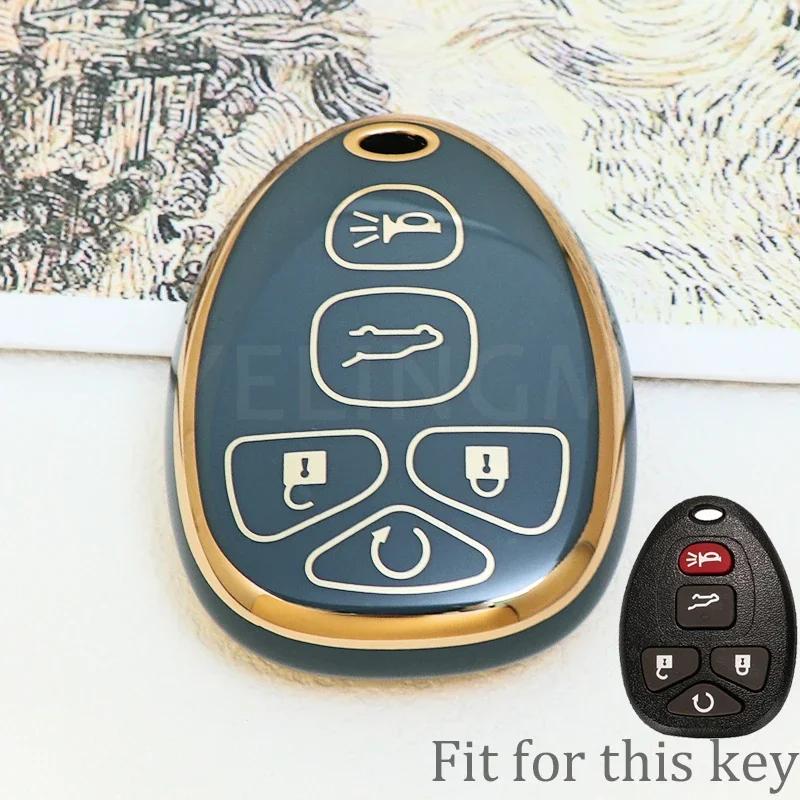 5/6 Buttons New Tpu Smart Remote Shell For Chevrolet For Gmc Yukon Suburban Tahoe Fob Car Styling Car Key Case Accessories