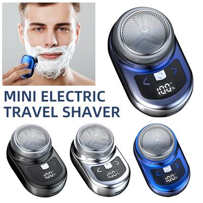 Portable Mini Electric Rechargeable Shaver Digital Power Display Mens Razor Cordless Razor Beard Shaver for Face Body