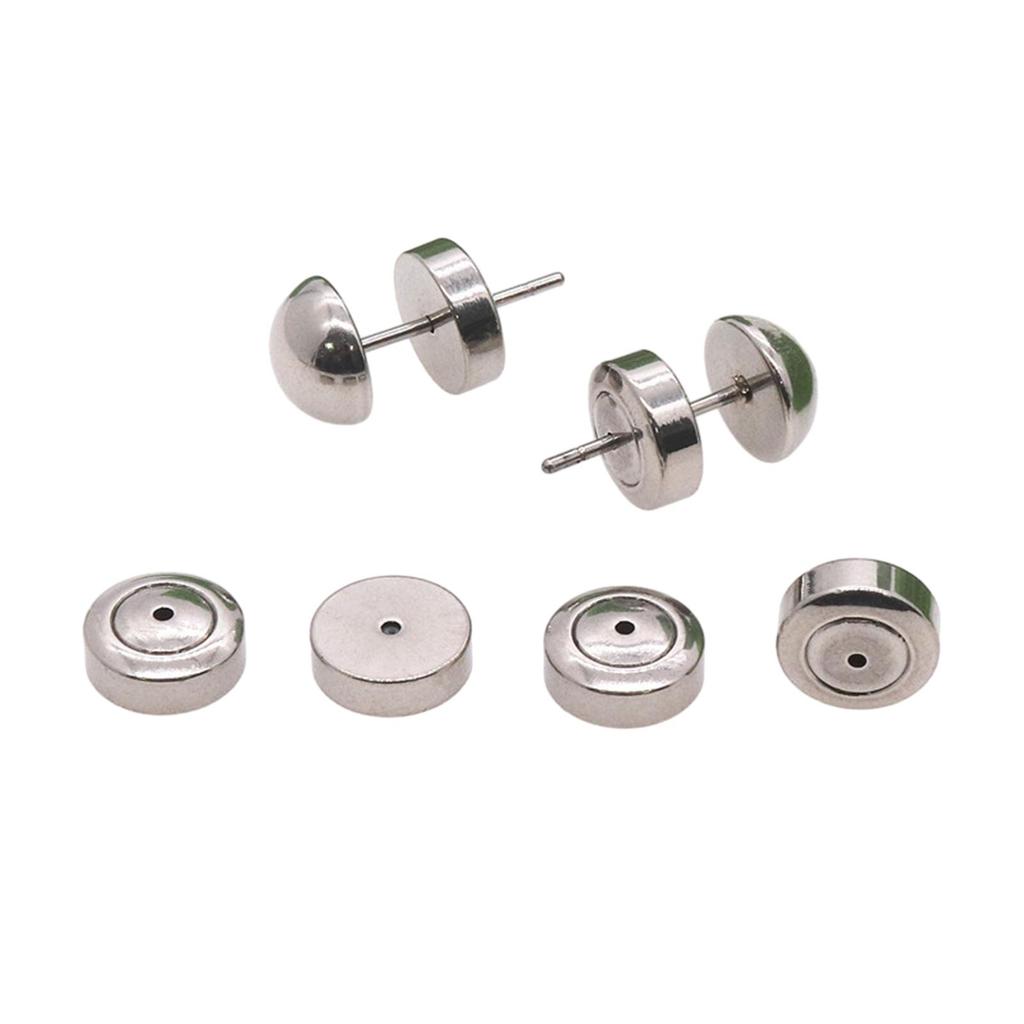 Stainless Steel Earring Backs Stopper Earnuts Stud Earring Back Supplies For Jewelry Findings Making DIY Accessories