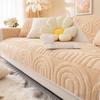 Thicken Plush Sofa Covers Non Slip Sofa Mat Winter Warm Washable Couch Slipcovers for Living Room Solid Color Soft Sofa Towel