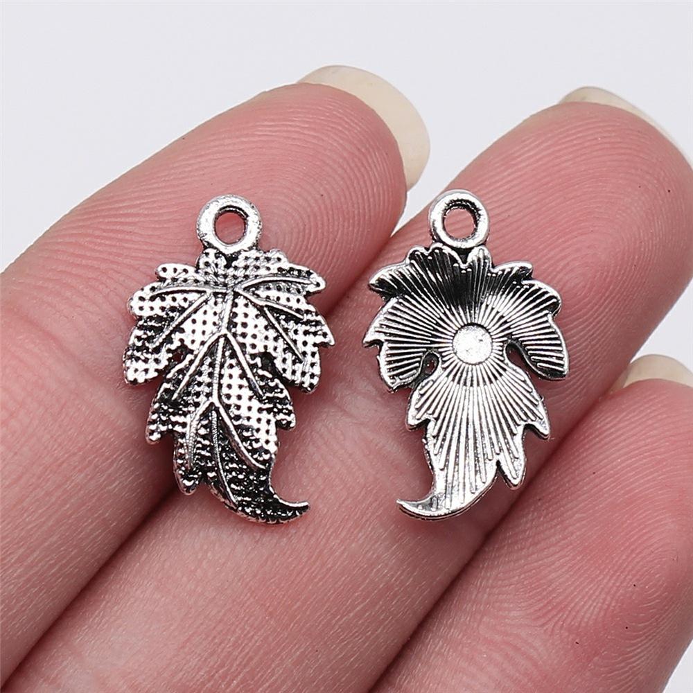 20pcs Plant Tree Leaf Charms DIY Retro Jewelry Bracelet Necklace Charms Pendant For Jewelry Making