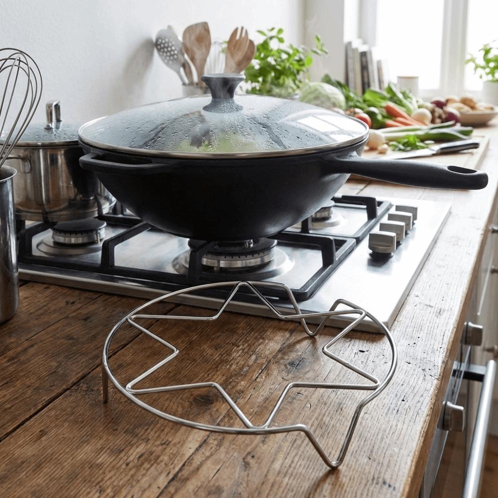 1/2PCS Efficient Egg Cooking Rack Heat-Resistant Food Steamer Shelf Steaming Tray  Kitchen