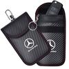 For Mercedes Benz W211 W203 W204 W210 W124 AMG W202 W212 W222 Car Key Case Signal Blocker Bag RFID Shielding Pocket Accessories NP1