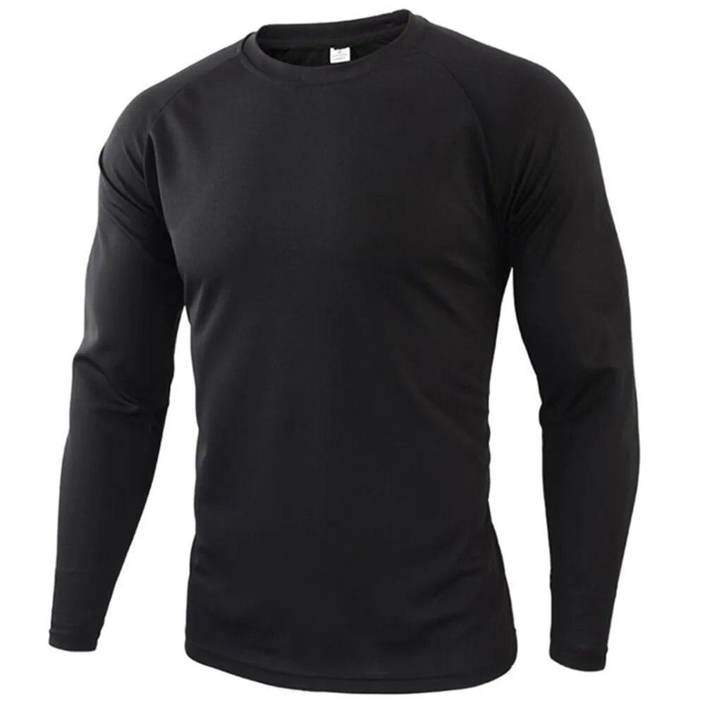 Langarm-Camouflage-T-Shirt im Freien, schnell trocknend, Wandern, militärische taktische T-Shirts, Herren-Jagd- und Camping-Shirts, Markenkleidung