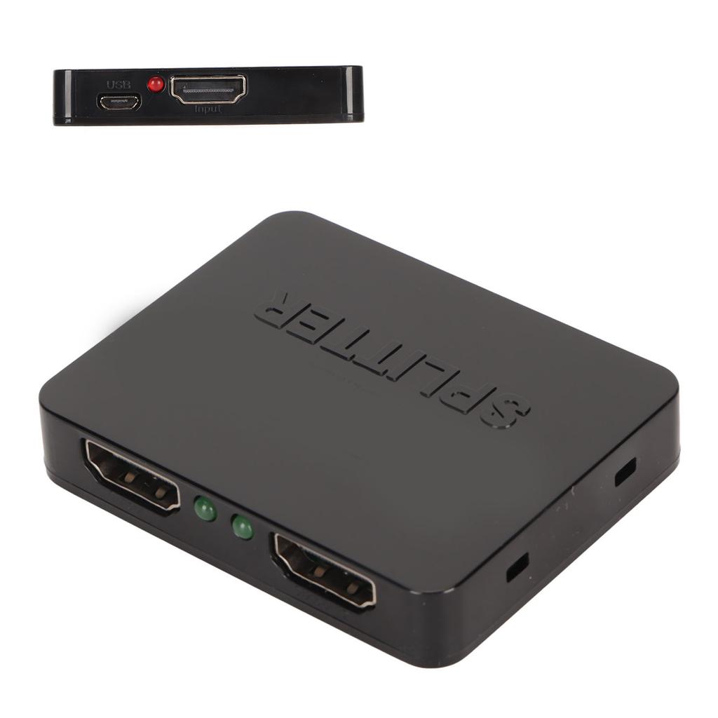 1 in 2 Out HD Multimedia Interface Splitter for Dual Monitors Support Full HD 1080P 3D 1x2 4K HD Multimedia Interface
