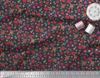 Soimoi Japan Crepe Satin Fabric Berries,Leaves & Floral Artistic Print Fabric by the Metre 42 Inch