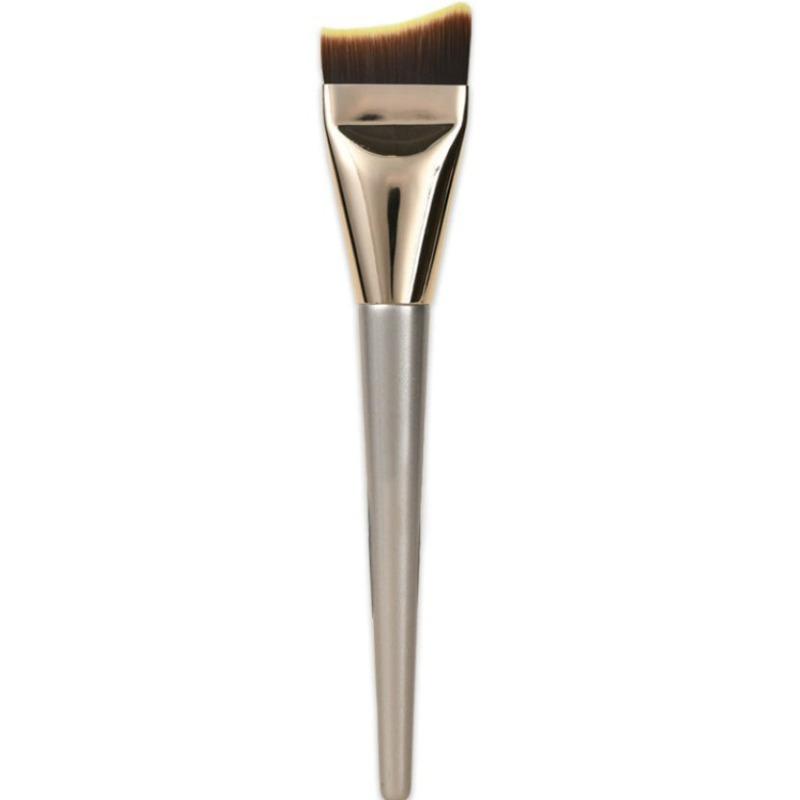 Fishtail Foundation Brush, Thin and Fine, No Powder, Flat Head, Angled Crescent Mask Brush, Foundation Liquid Makeup Brush