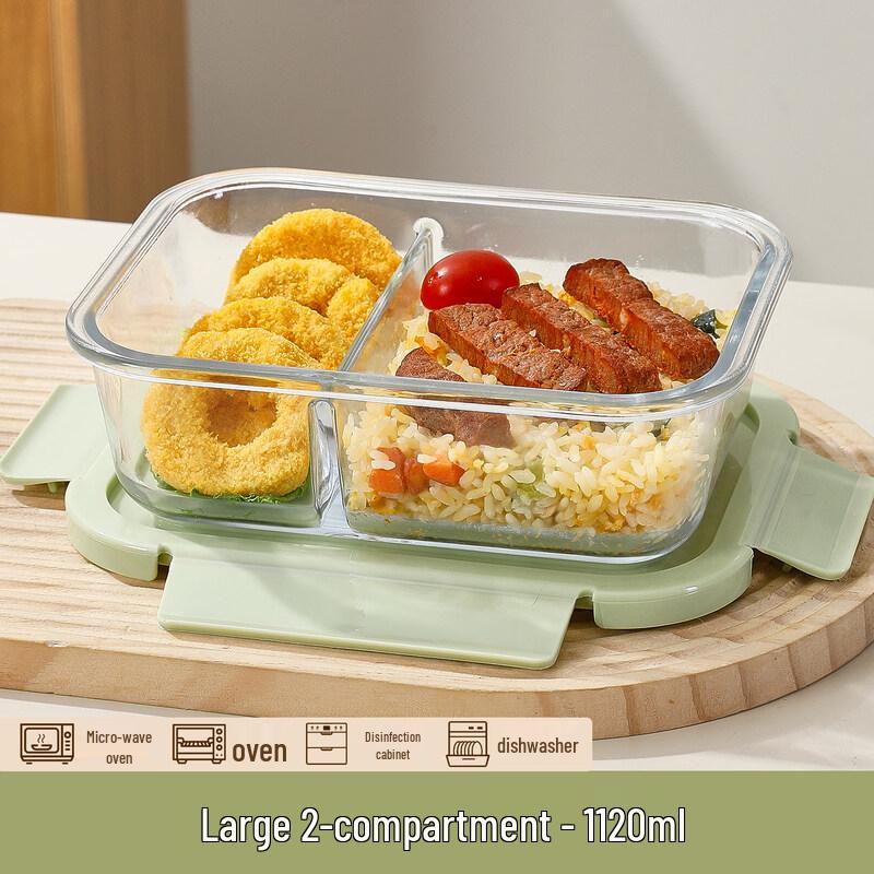 ZISIZ Microwave-Safe Glass Lunch Box