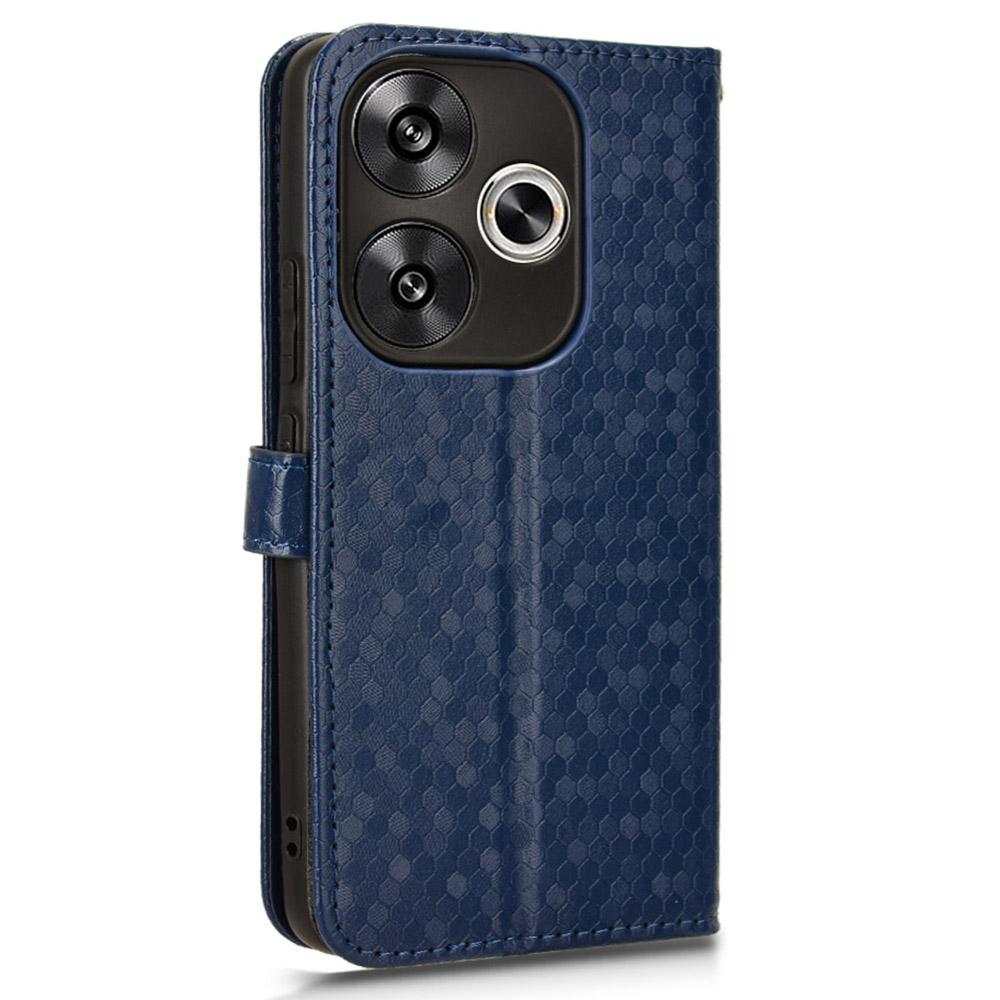 For Xiaomi Redmi Turbo 3 5G/Poco F6 5G Leather Case 3 Card Holder Slots Dots Pattern Phone Cover