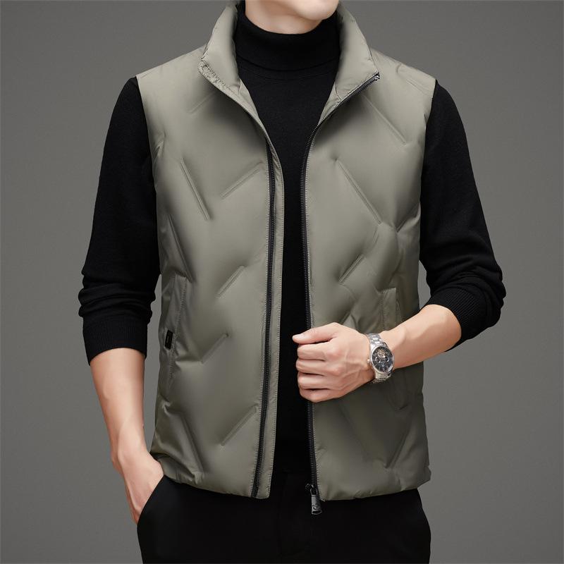 Мужской зимний модный кросс-бордер повседневный теплый жилет 2025 Weight 90-115