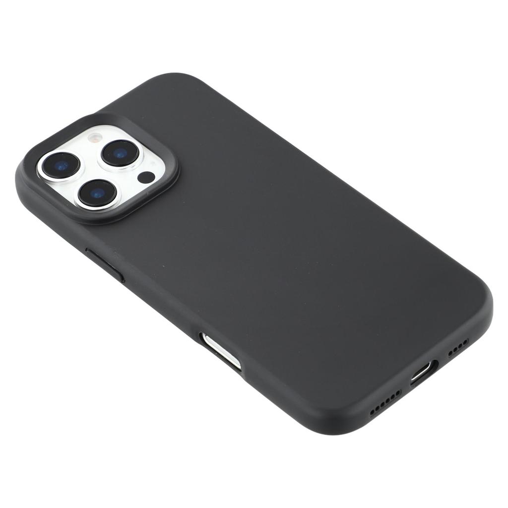 For iPhone 16 Pro Max Case 2.0mm Thick Solid Color Soft TPU Phone Back Cover Large Lens Cutout