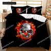 Skull Duvet Cover Set Halloween Men Horror Gothic Comfortable Duvet Quilt Cover Pillowcase Bedding Set Decoration Home Textile