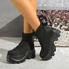 Fashion Platform Women Sock Ankle Boots High Heels Knitting Elegant Shoes Woman 2025 Trend Fashion Cozy Dress Ankle Boots Mujer Botas