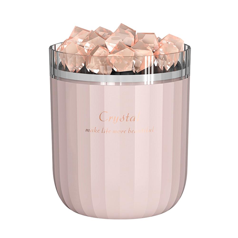 

Портативный кристаллический ароматерапевтический увлажнитель воздуха беспроводной диффузор эфирных масел со светодиодной подсветкой Stone Cool Mist увлажнитель воздуха With Battery розовый