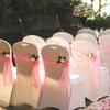 5pcs 275cm Chair Bows Reusable Sheer Organza Chair Sashes  Birthday Banquet