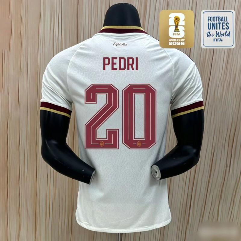 Spain 19 Football Jersey Short Sleeve Men Women Sports Training Running
