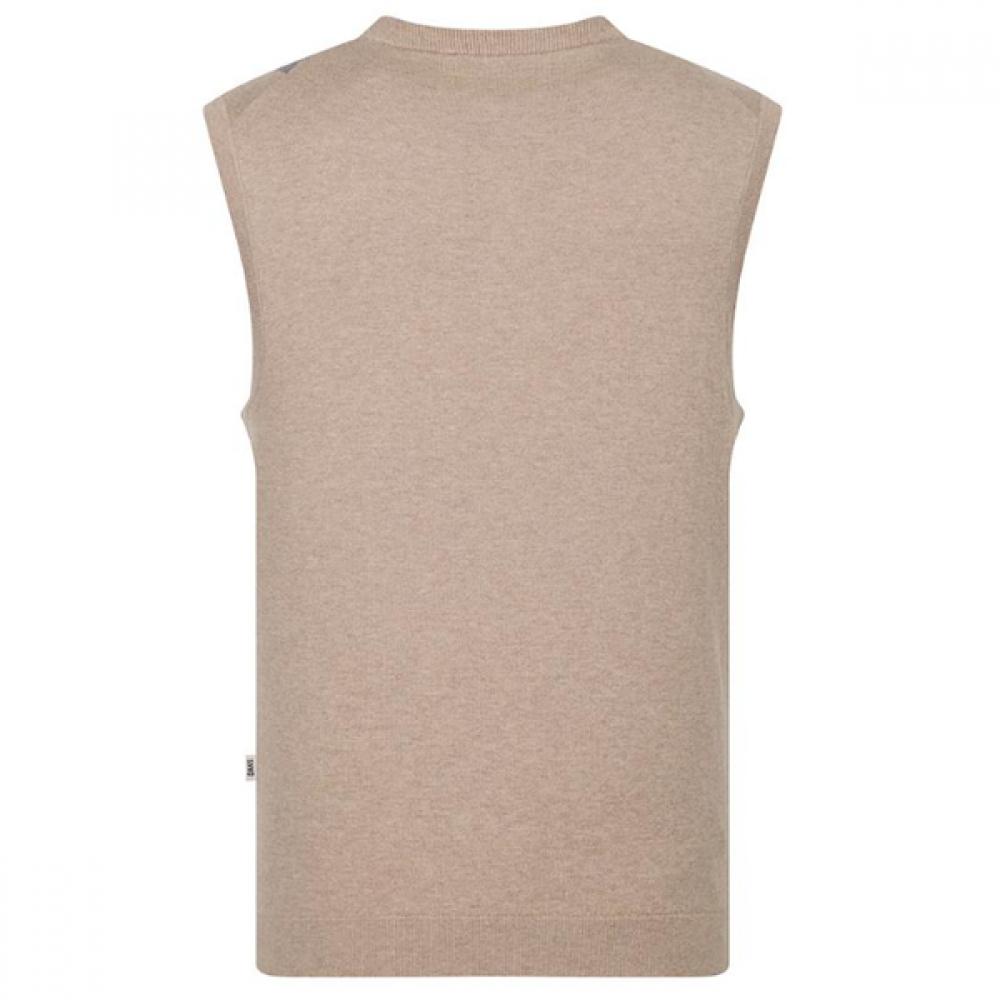 Daks Wool Blend Big Check Vest Dmp1swve201i1