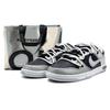Dunk 'Neutral Grey' Leather Slip Resistant Cushioning Low Top Skateboard Shoes Women's Black Gray DH9765-102(Team131-SBOX)