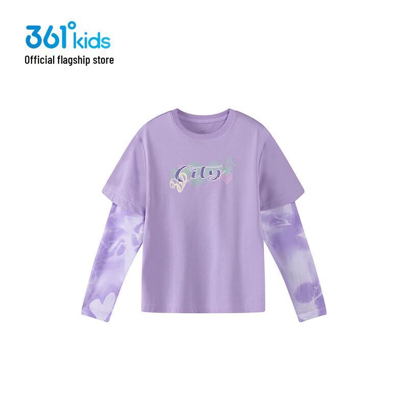 361° Girls  Fake Two-Piece Knit Long Sleeve Top 165 cm