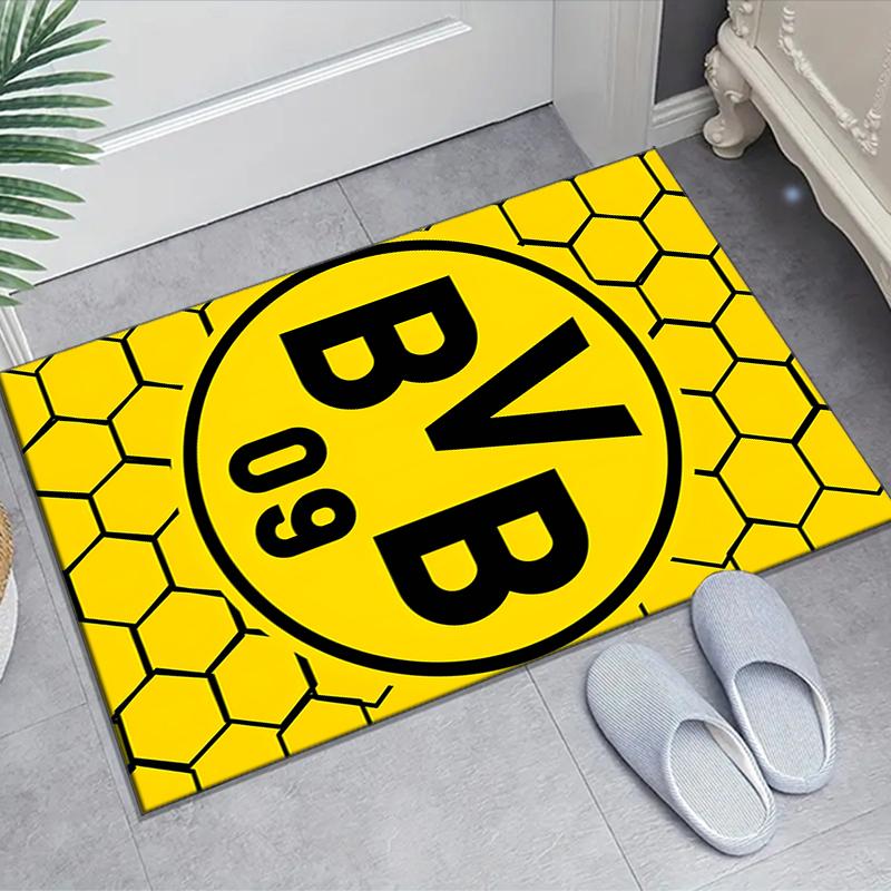 1pc Football Team Design Area Rug - Non-Slip, Soft & Cozy Floor Mat for Living Room, Bedroom, Office - Indoor/Outdoor Decorative Carpet