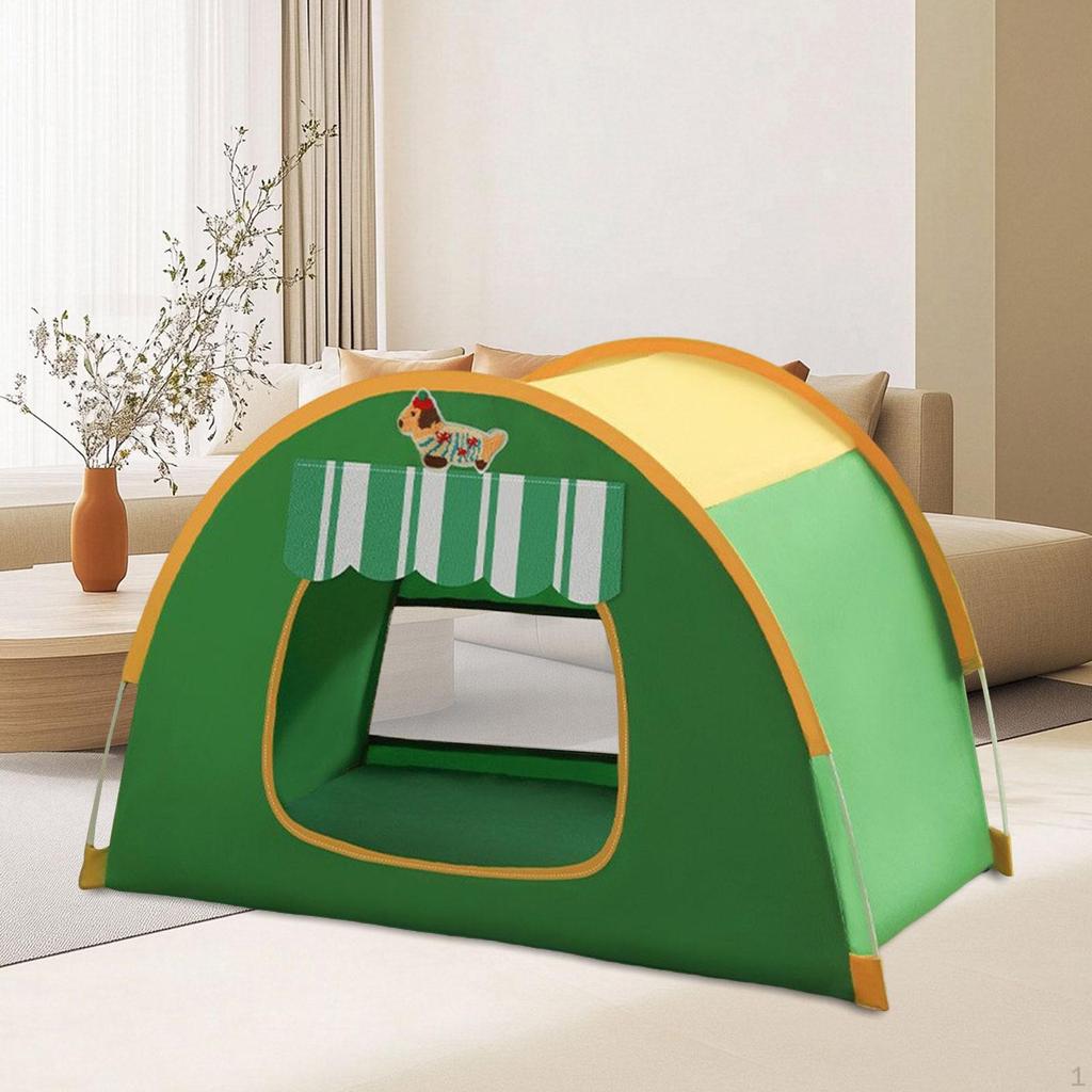 Cat Tent House Bed Foldable Portable Cute Pet Sleeping Indoor Dog for Kitten Puppy