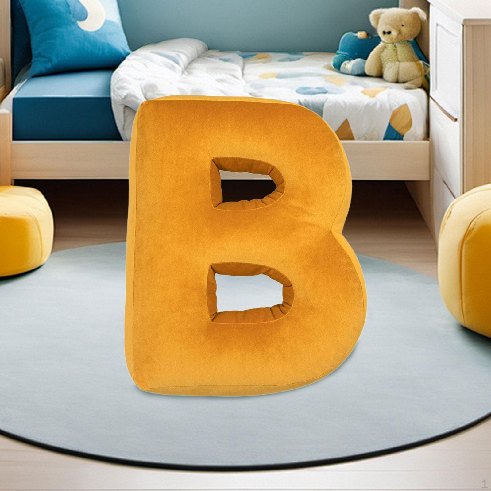 

Letter Pillow Alphabet for Kids Housewarming Gift Comfortable Throw Cushion Hugging B Shape