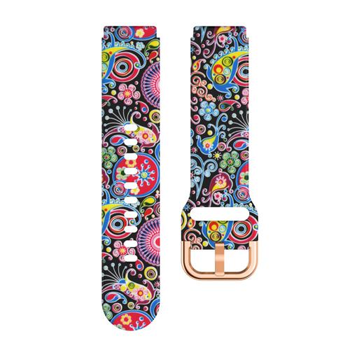 Klassisches 18-mm-Uhrenarmband für Garmin Venu 2S, Leopardenmuster, Sport-Silikonarmband für Garmin Forerunner 255S, Bandzubehör