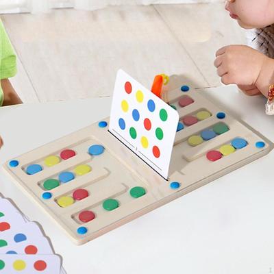 Farbanpassungs-Puzzle-Spielzeug Gehirnjogger zum Formen-Spielen für 2 Spieler