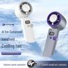 100-Speed Handheld Cooling Fan: Mini High-Speed Semiconductor Ice Fan