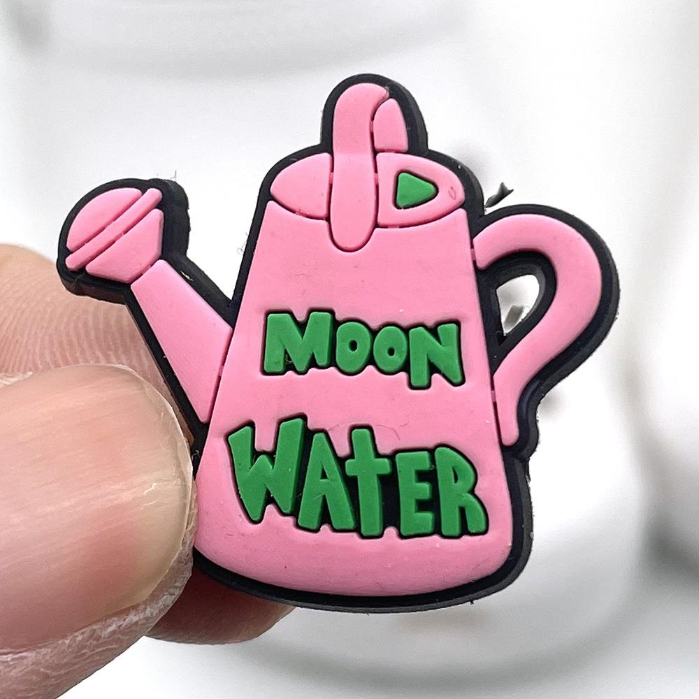 Shoe Charms Accessories Decoration Cute Pink Hole Shoes Flower Shoe Buckle PVC Soft Plastic Cartoon Detachable Match 1pcs