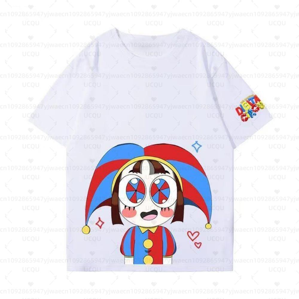 Estate Donna Uomo Il Fantastico Circo Digitale Manica Corta Estate Cotone Y2K Abbigliamento Comodo Casual Top T-shirt