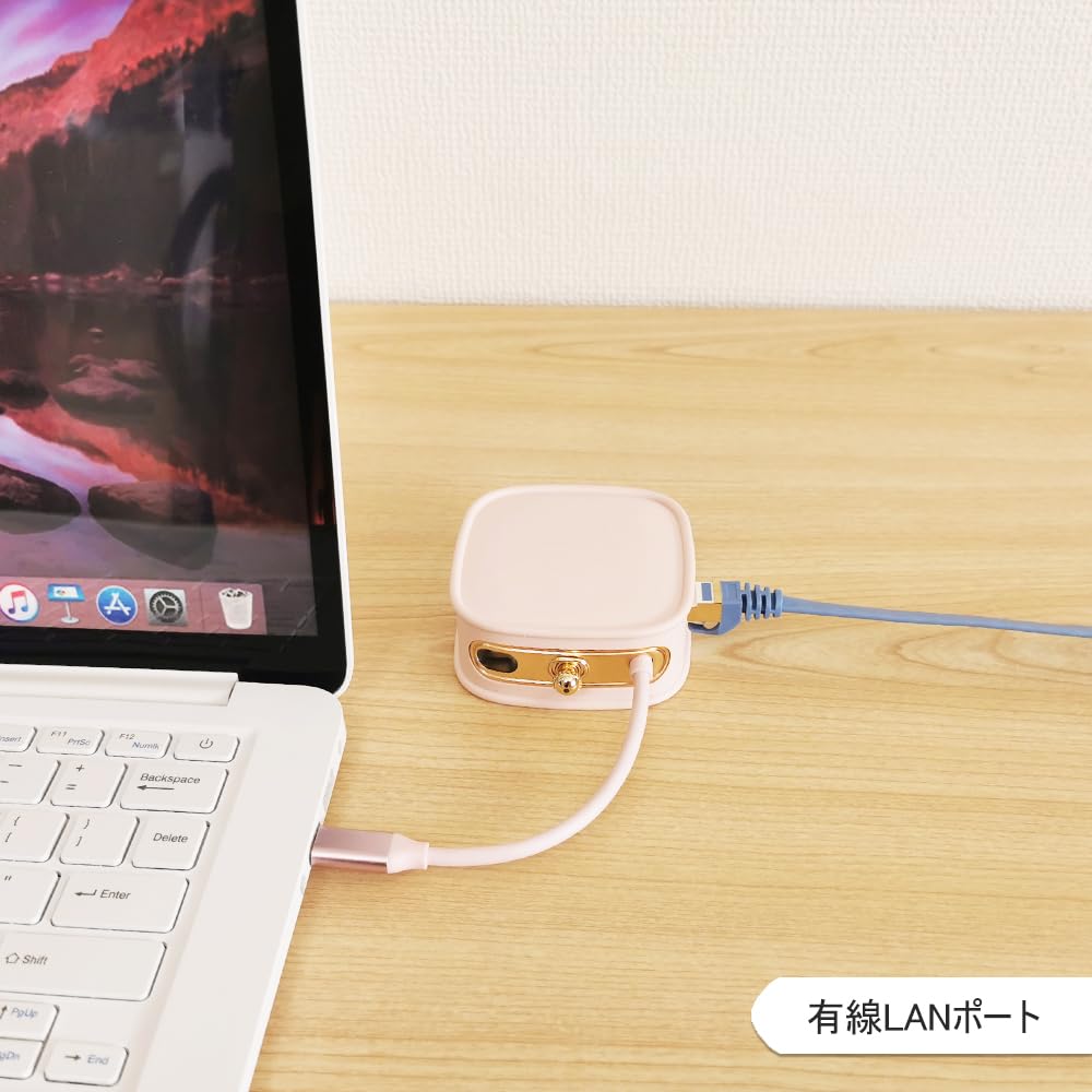 1to10 Hub USB HDMI Conversion Adapter Connector Docking Station Expansion Dock 10in1 10 Ports 100WPD Charging HDMI Video Output Compact Cute Stylish