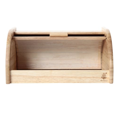 Fuji Boeki Bread Case, 33cm Wide X 23cm Deep X 16cm High, Natural Wood, Kitchen Storage, Bread Storage Case, Bonheur, 94381