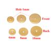 20Pcs Stainless Steel L Flat Spacers Loose Beads Round DIY Jewelry Bracelet Making Necklace Findings Supplies Accessories