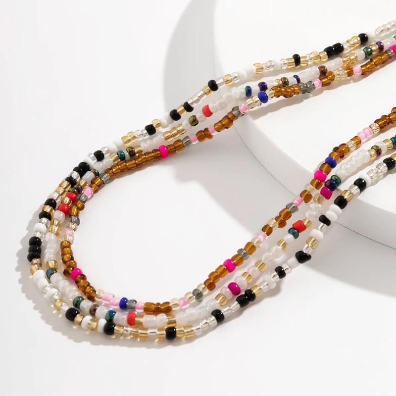 3ks Sexy Bohemia Pasový řetízek Retro Belly Beads Elastické Body Šperky Bohemia Bikini Summer Y2k Příslušenství Baya Africain Ventre