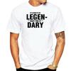 Herren T-Shirts Schwarz Barney Himym How I Met Your Mother Es Wird Legendär Warte Darauf Partnerkleidung Unisex Baumwoll-T-Shirt