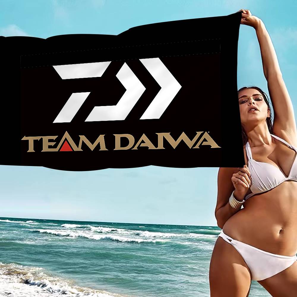 Classic Fishing Tackle Logo D-Daiwa Big Microfiber Beach Towels Quick Dry Towel Sand Beach Towels Pool Towel For Travel Yoga
