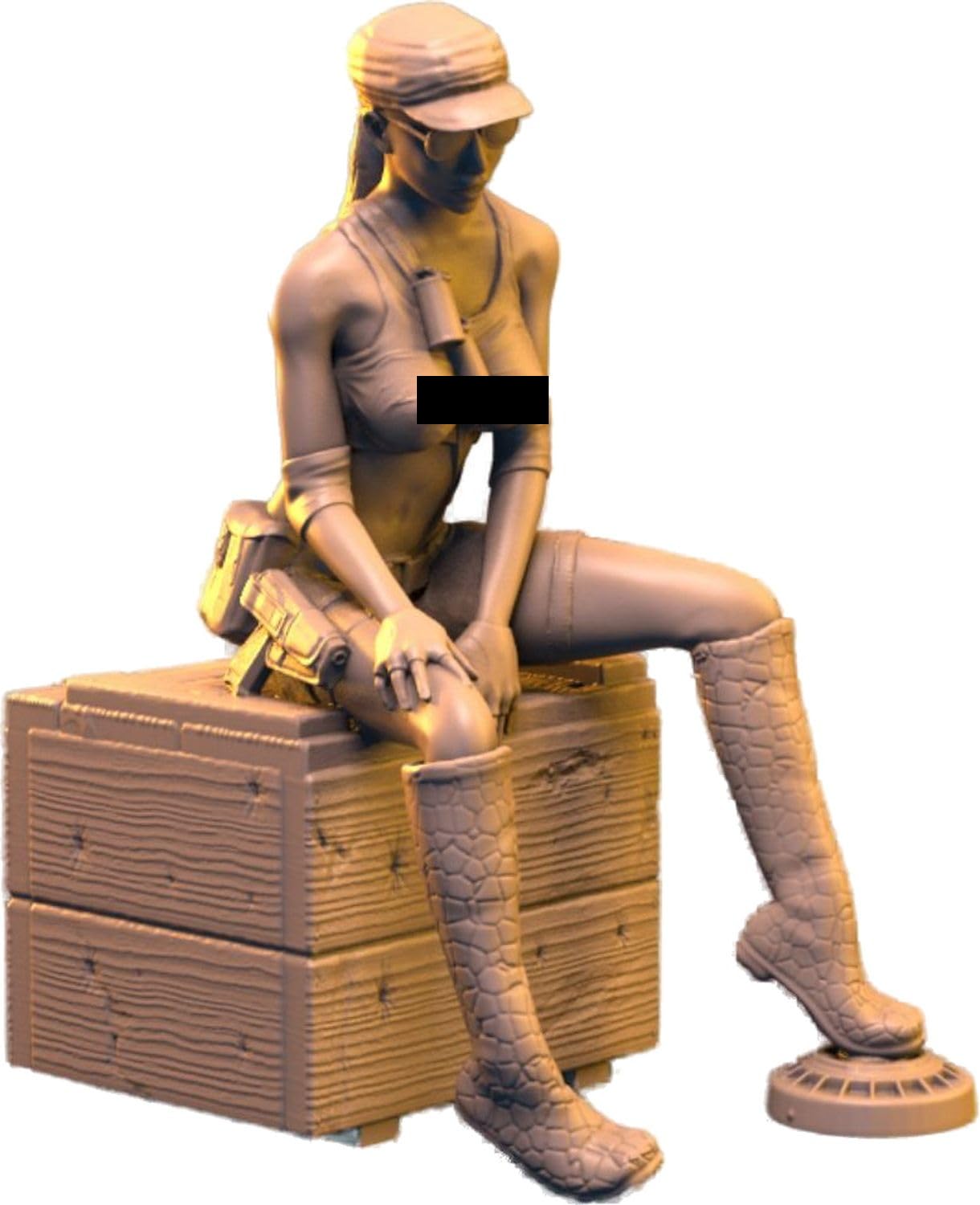 

IDAP Technology Military Girl Wooden Box Seated 3D Printer Kit 1/35 No.3 PD35423-3