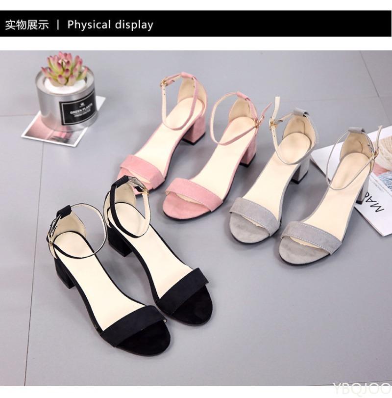 Fashion Popular summer women's high heels high heels boat shoes open toed casual breathable women's sandals simple breathable