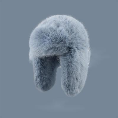 Winter Keep Warm Lei Feng Hat Women Faux Fur Outdoor Thicken Trapper Earflap Ski Cap Beanies Pullover Caps Men