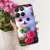 For Motorola Moto G67 MotoG77 Case New Luxury Painted Cover Black Silicone Soft Phone Case For Moto G77 G 67 Back Cover Bumper