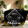 Custom Name Personalized Borussia Monchengladbach Print Blanket, Home Decor, Bedroom, Sofa, Camping, Couch, Gifts for Birthday Christmas