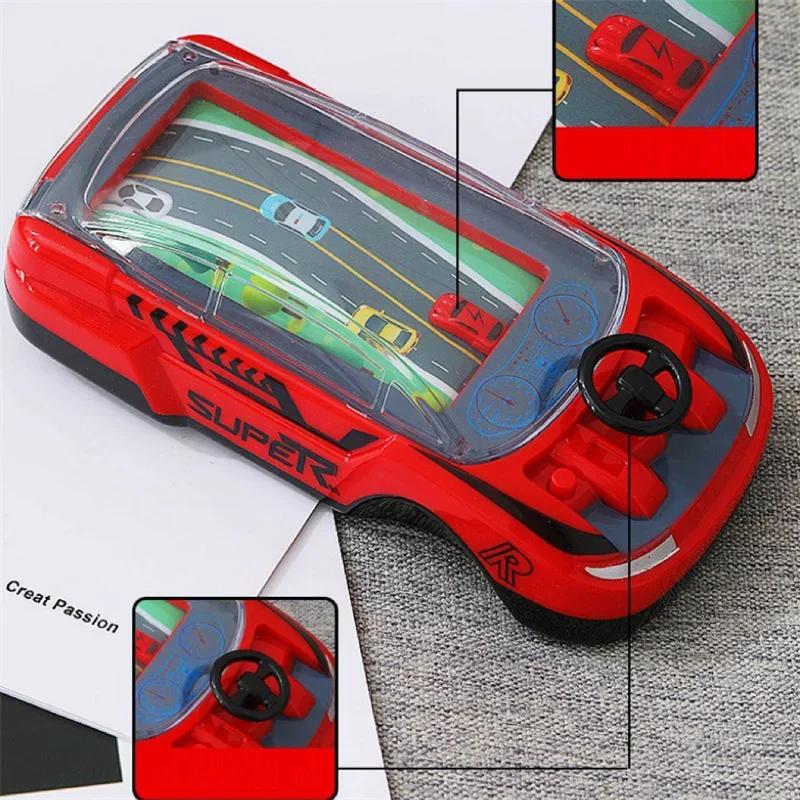 Racing Adventure Car Steering Wheel, Handheld Racing Car Game,Handheld Game Machine Logic Thinking Training Small Car Thinking Training Concentration