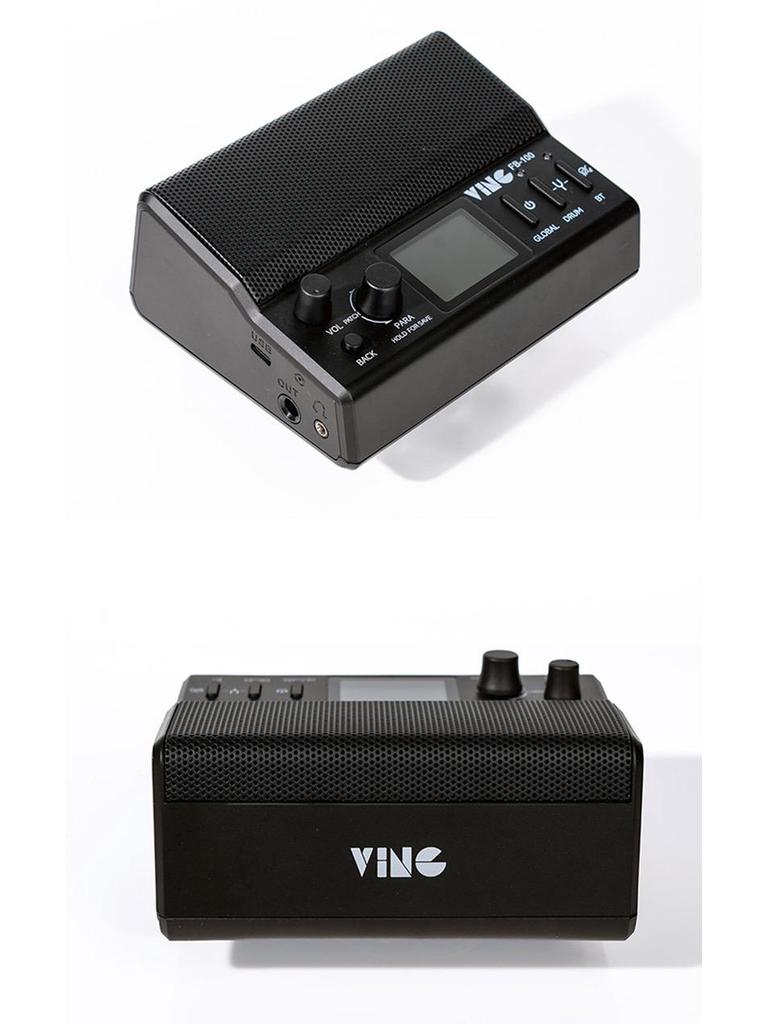 Ving FB100 Bluetooth Rechargeable Electric Guitar Amplifier with Multi-Effects, Portable for Outdoor Performances.